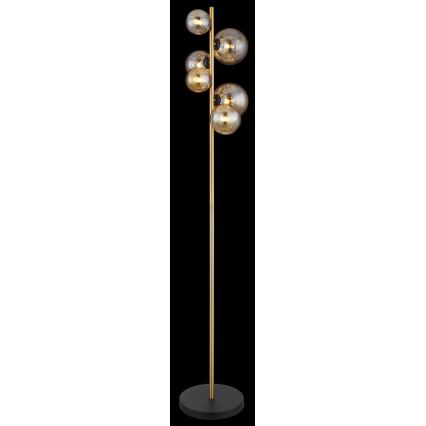 Globo - Candeeiro de chão LED 6xG9/3W/230V latão