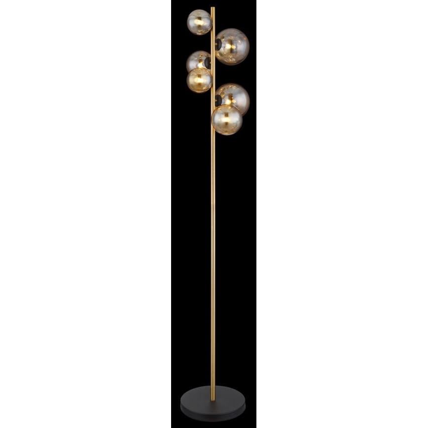 Globo - Candeeiro de chão LED 6xG9/3W/230V latão
