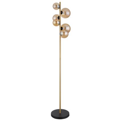 Globo - Candeeiro de chão LED 6xG9/3W/230V latão
