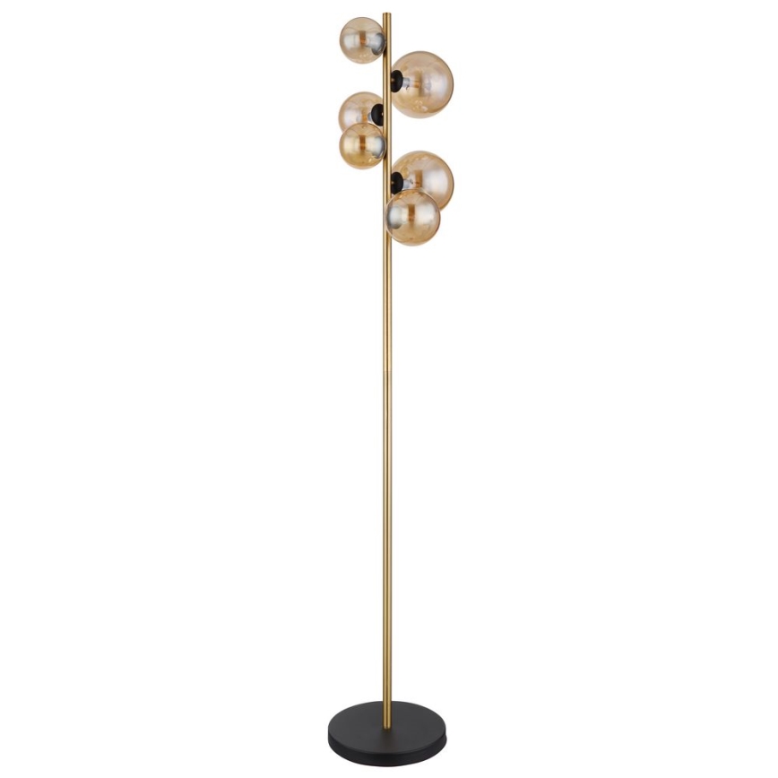 Globo - Candeeiro de chão LED 6xG9/3W/230V latão