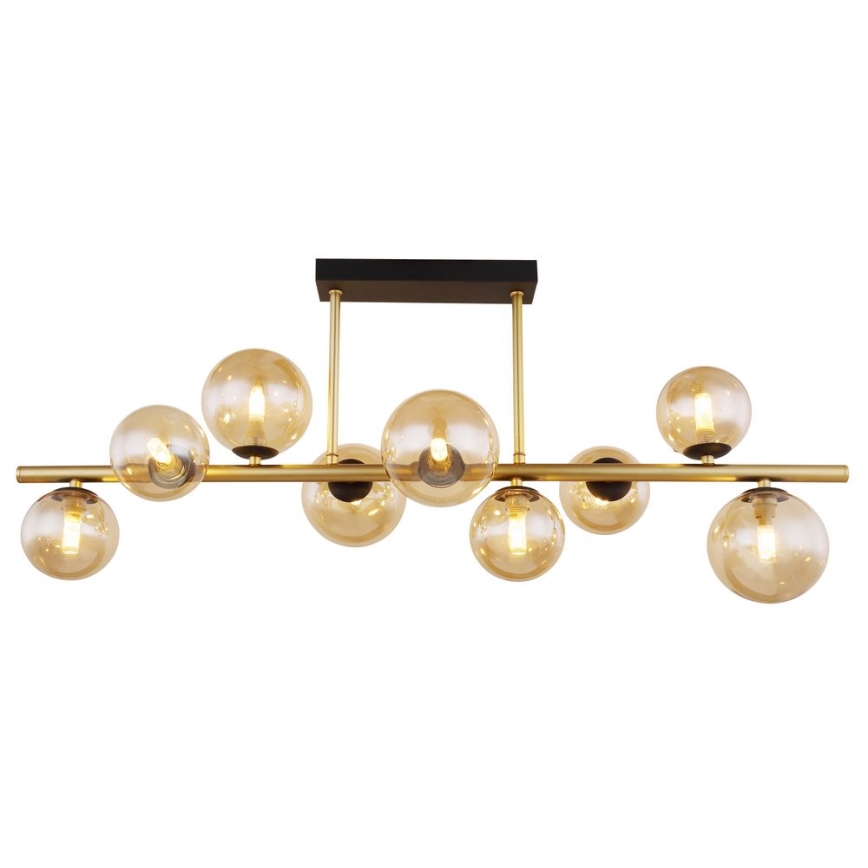 Globo - Candelabro suspenso LED 9xG9/3W/230V latão