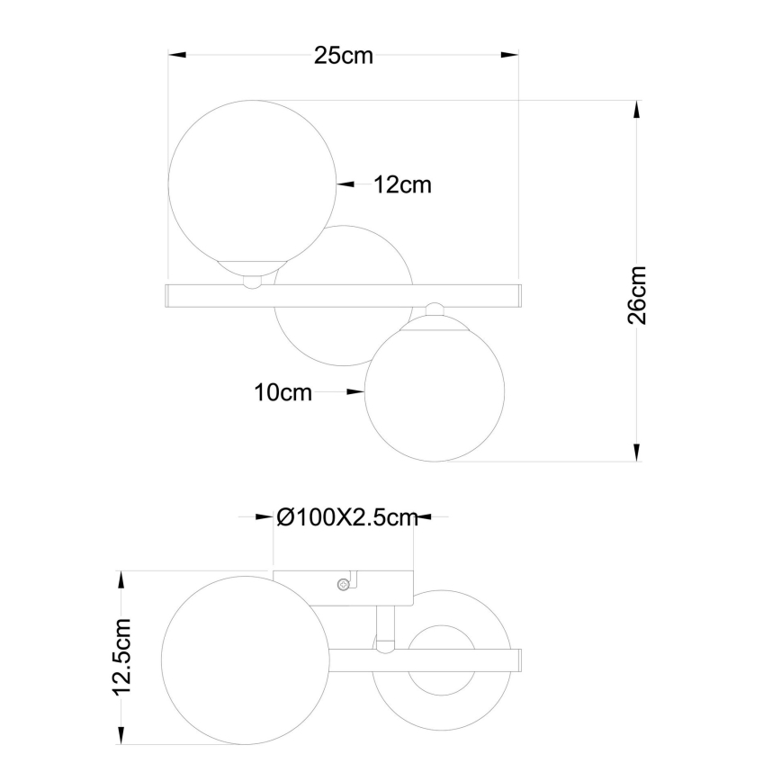 Globo - Candeeiro  integrado LED 2xG9/3W/230V cromado mate