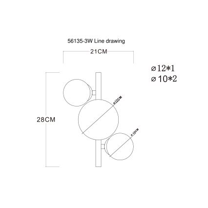 Globo - Candeeiro  integrado LED RIHA 3xG9/3,5W/230V cromado mate