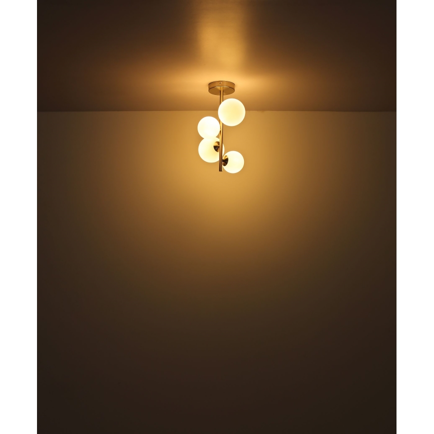 Globo - Candeeiro suspenso LED 4xG9/3W/230V cromado mate