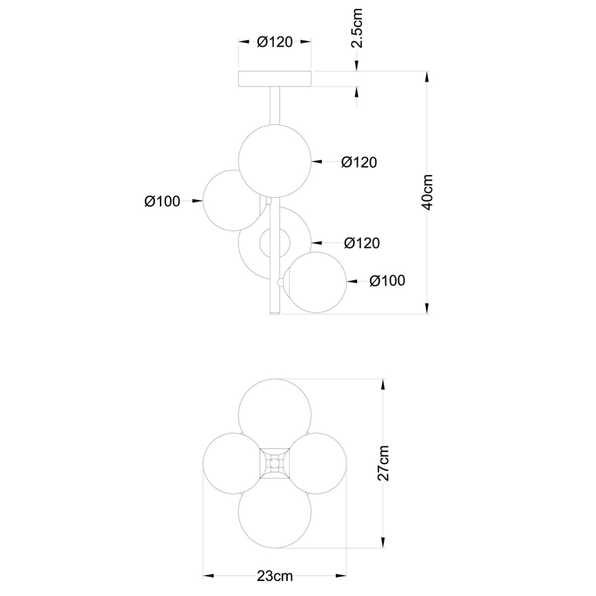 Globo - Candeeiro suspenso LED 4xG9/3W/230V cromado mate