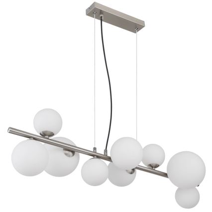 Globo - Candeeiro suspenso LED 9xG9/3W/230V cromado mate