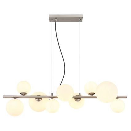 Globo - Candeeiro suspenso LED 9xG9/3W/230V cromado mate