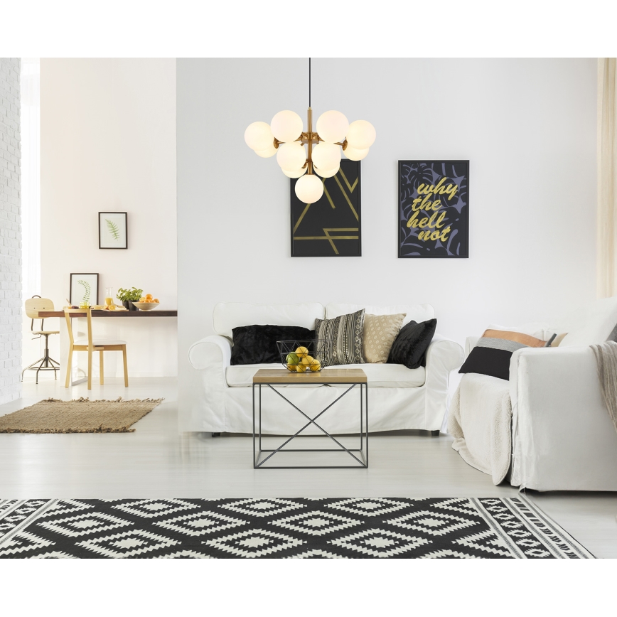 Globo - Candeeiro suspenso 13xG9/5W/230V diâmetro 56 cm dourado