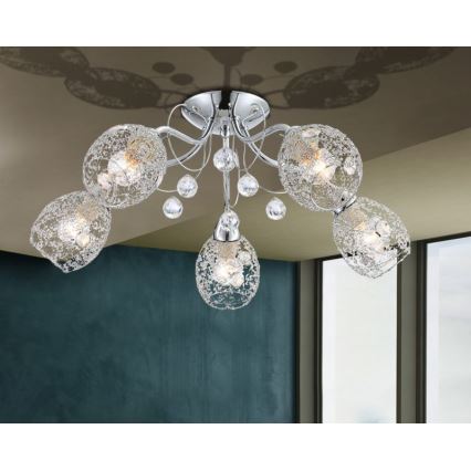 Globo - Candelabro integrado 5xE14/40W/230V