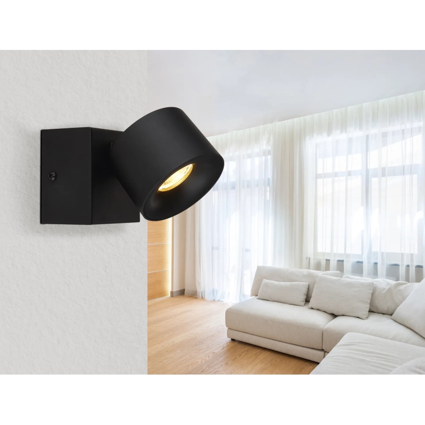 Globo - Foco de parede LED LED/6W/230V preto