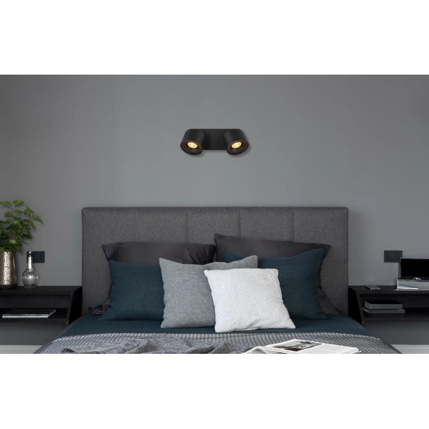 Globo - Foco LED 2xLED/6W/230V preto