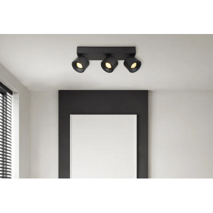 Globo - Foco LED 3xLED/6W/230V preto