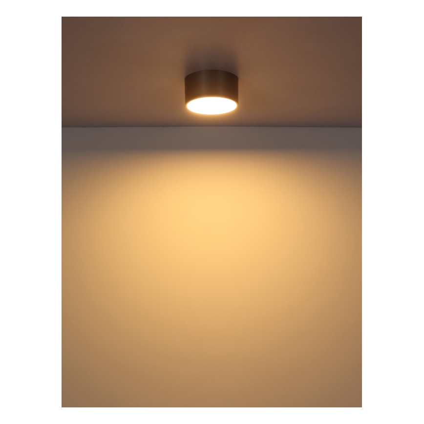 Globo - Candeeiro de tecto LED/12W/230V diâmetro 15 cm 3000K bege