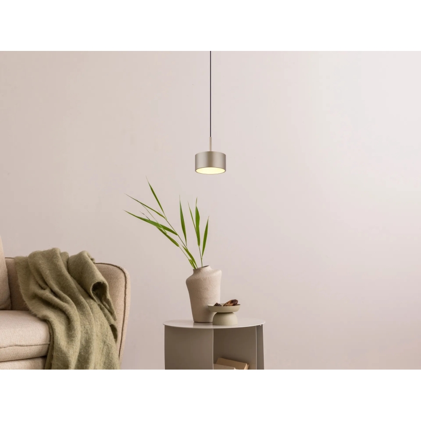 Globo - Lustre LED suspenso por cabo LED/12W/230V 3000K Ø 15 cm bege
