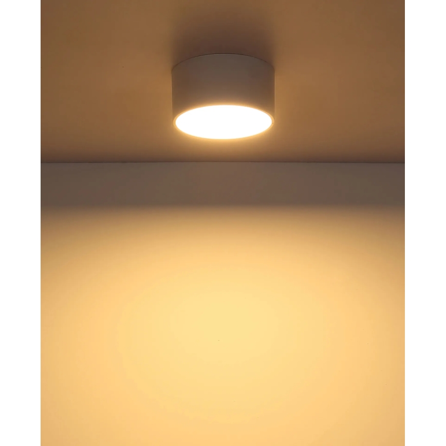 Globo - Candeeiro de tecto LED/12W/230V 3000K, diâmetro 15 cm, branco