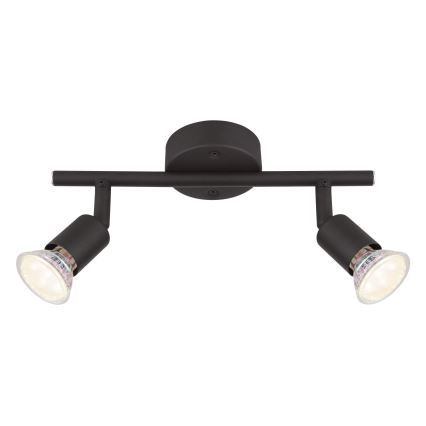 Globo - Foco LED 2xGU10/3W/230V preto