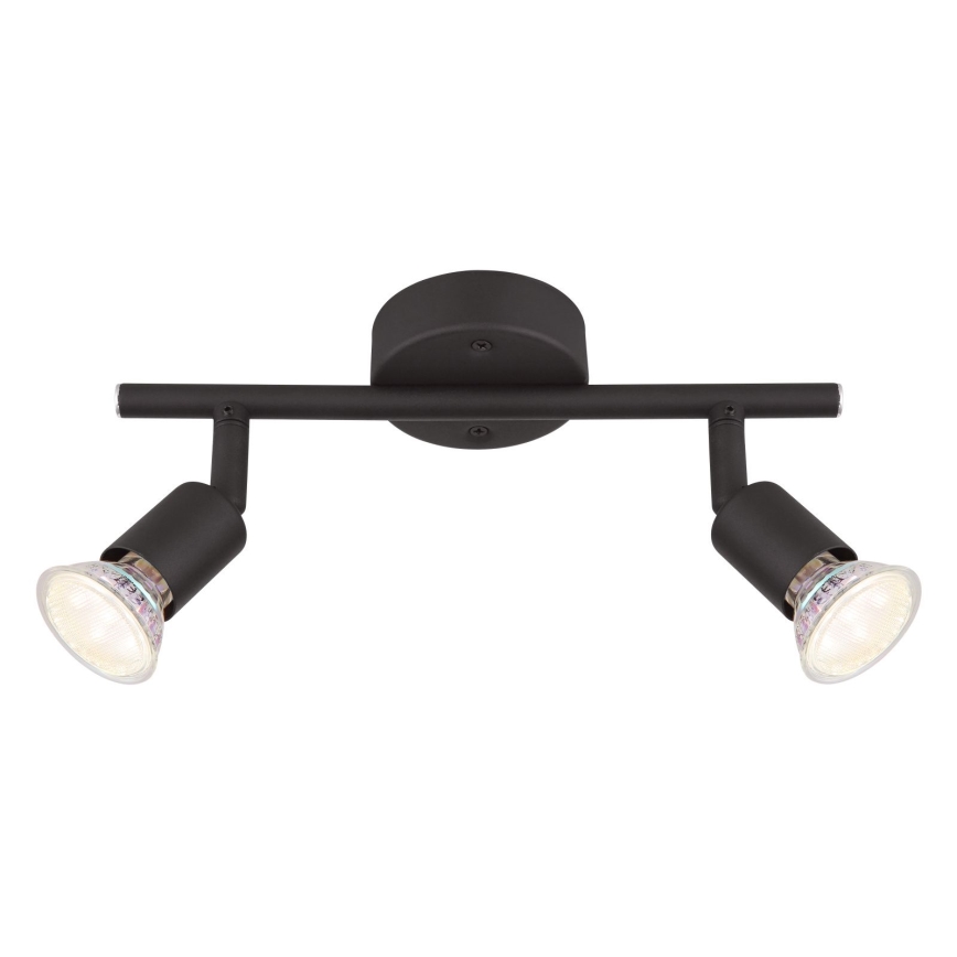 Globo - Foco LED 2xGU10/3W/230V preto