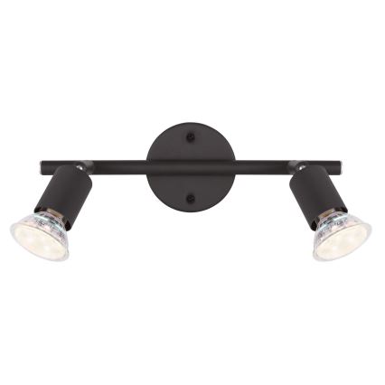 Globo - Foco LED 2xGU10/3W/230V preto