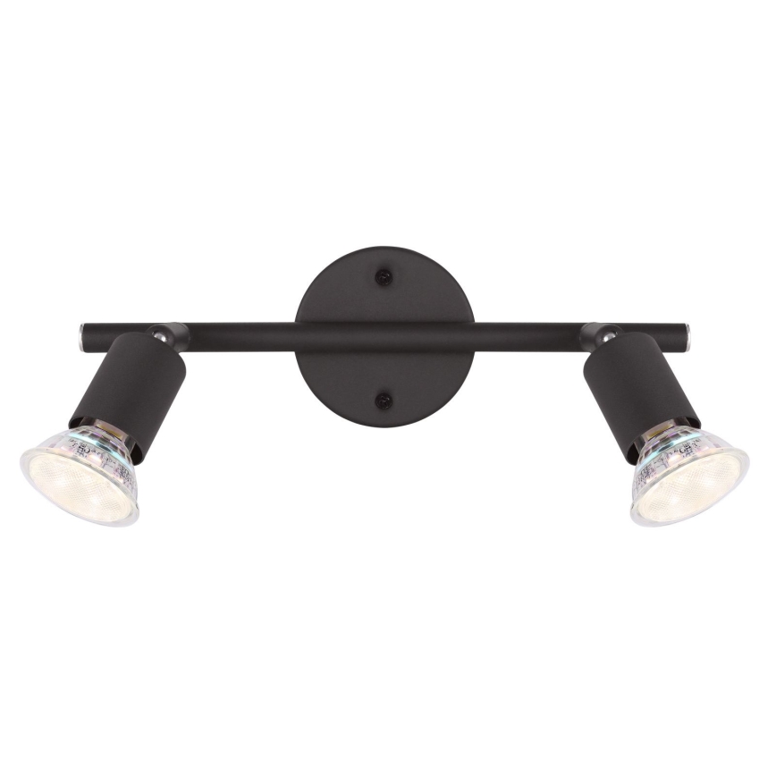 Globo - Foco LED 2xGU10/3W/230V preto