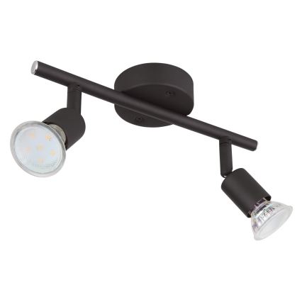 Globo - Foco LED 2xGU10/3W/230V preto