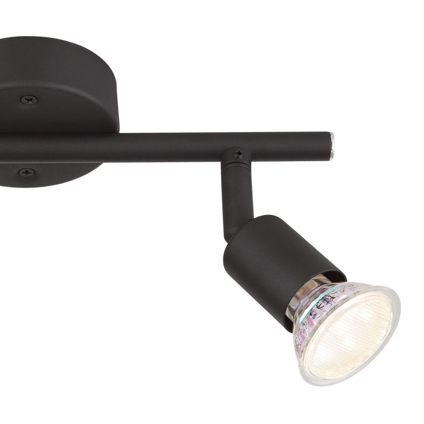 Globo - Foco LED 2xGU10/3W/230V preto