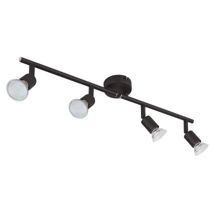 Globo - Foco LED 4xGU10/3W/230V preto