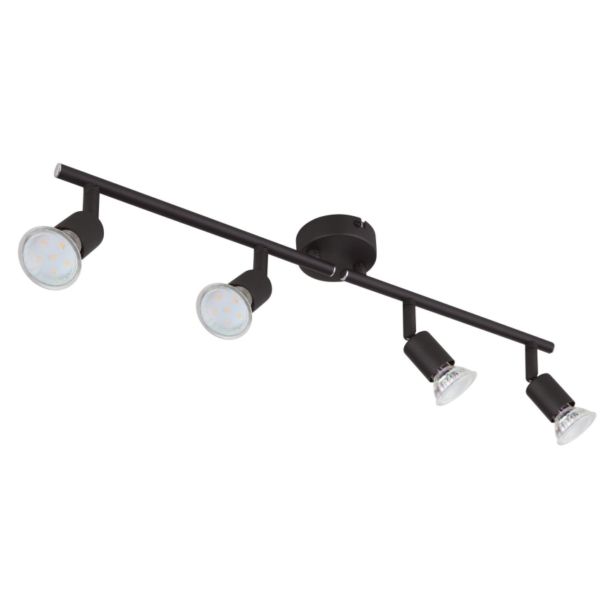 Globo - Foco LED 4xGU10/3W/230V preto