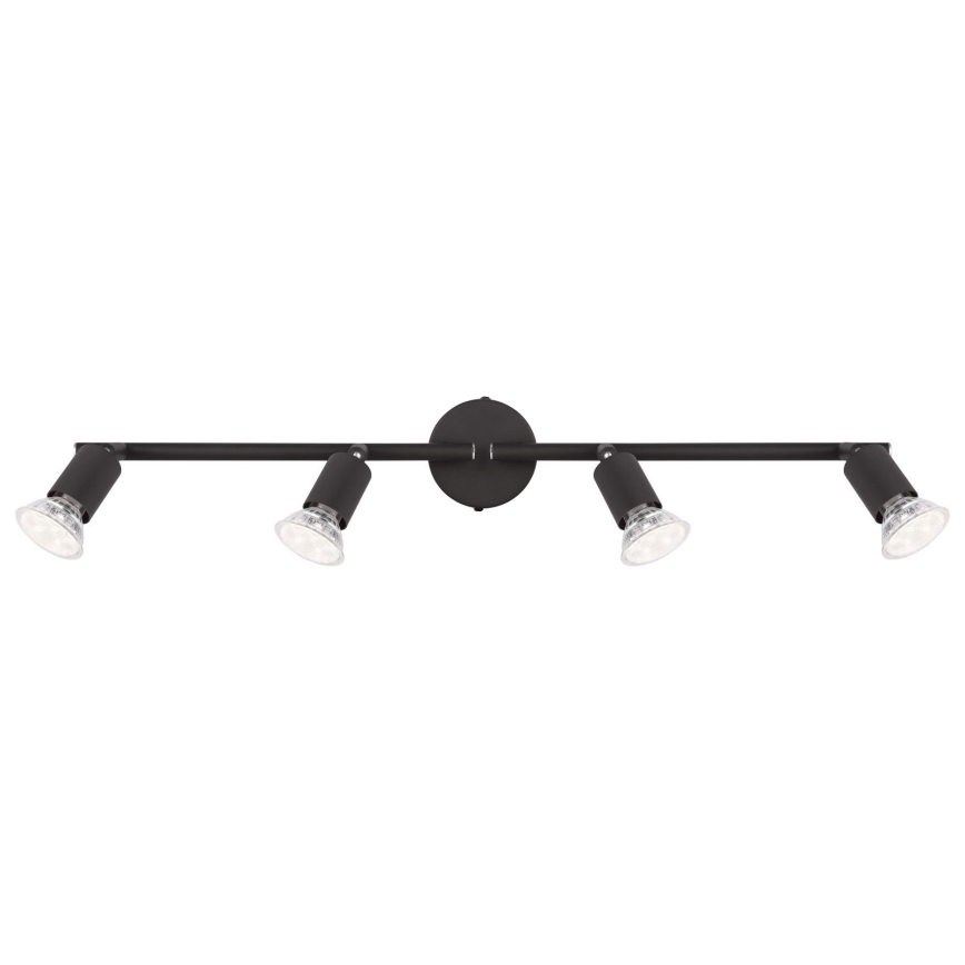 Globo - Foco LED 4xGU10/3W/230V preto