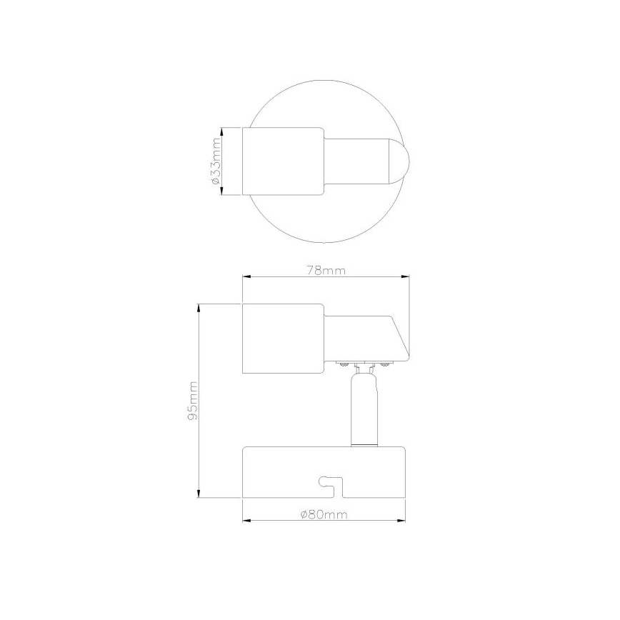 Globo - Foco de parede LED 1xGU10/3W/230V