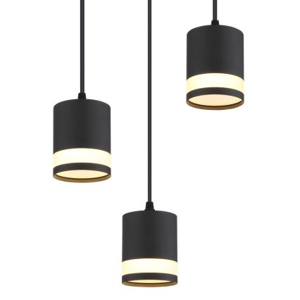 Globo - Candeeiro suspenso LED 3xGX53/7W/230V 3000K preto