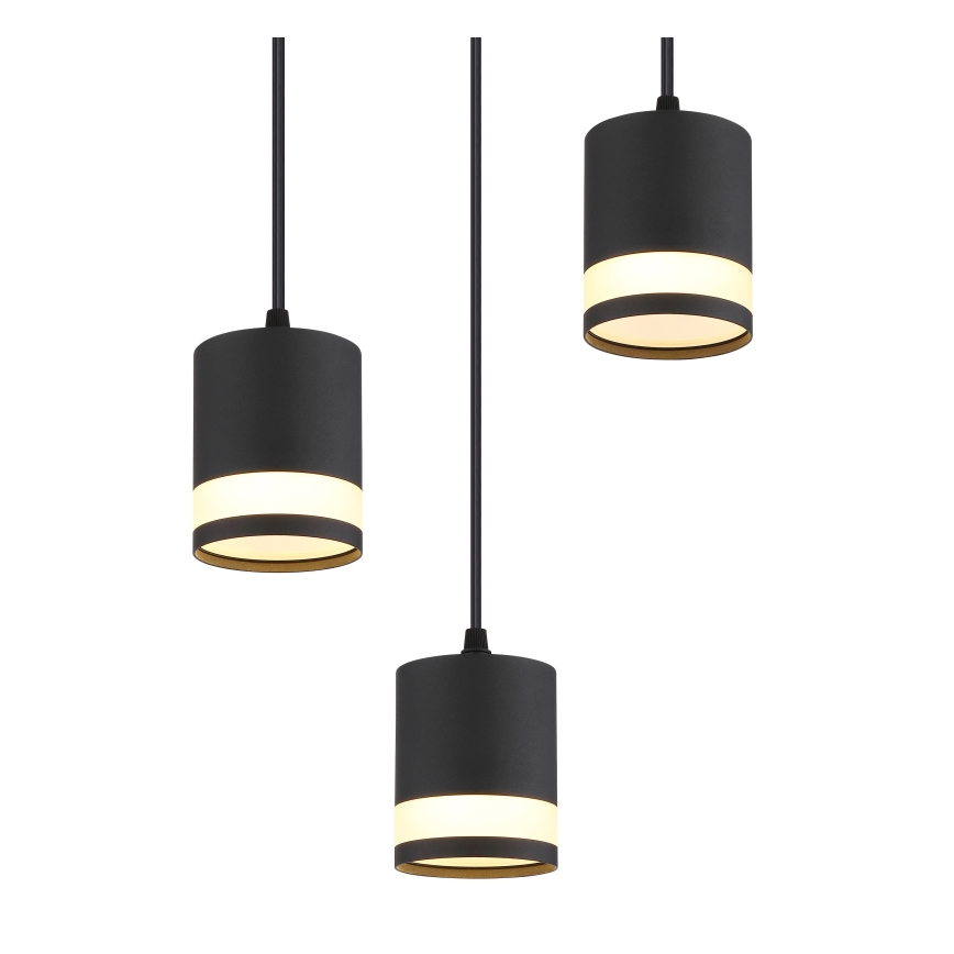 Globo - Candeeiro suspenso LED 3xGX53/7W/230V 3000K preto