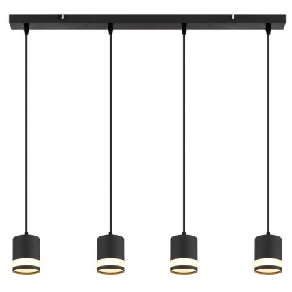 Globo - Candeeiro suspenso LED 4xGX53/7W/230V 3000K preto
