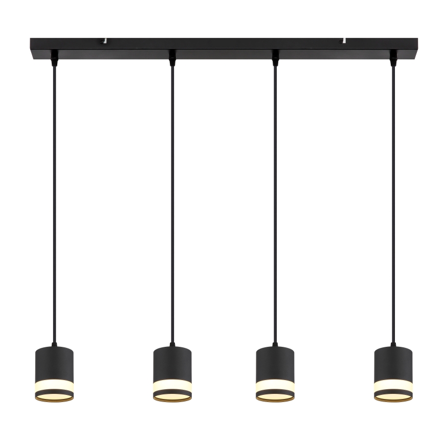 Globo - Candeeiro suspenso LED 4xGX53/7W/230V 3000K preto