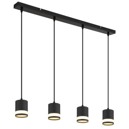 Globo - Candeeiro suspenso LED 4xGX53/7W/230V 3000K preto