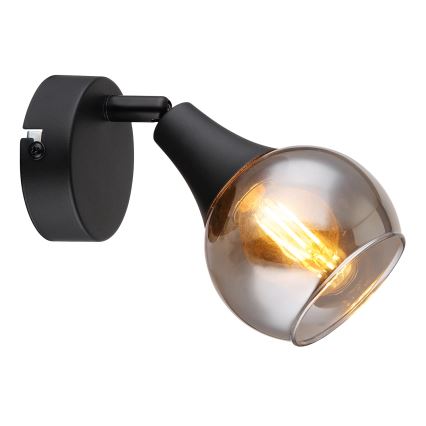 Globo - Foco de parede 1xE14/40W/230V preto