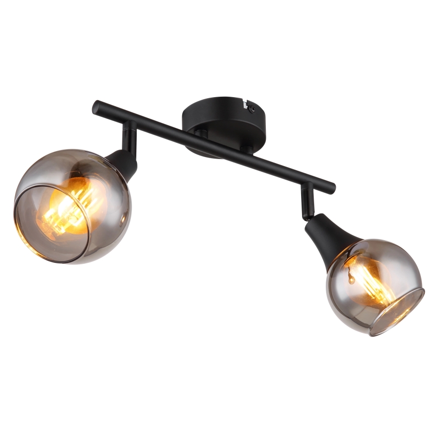 Globo - Foco 2xE14/40W/230V preto
