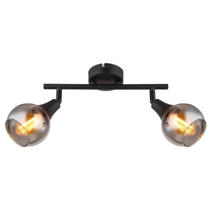 Globo - Foco 2xE14/40W/230V preto