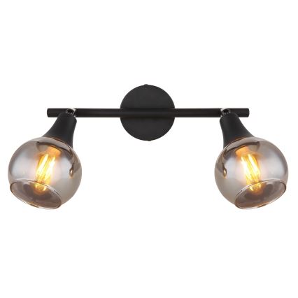 Globo - Foco 2xE14/40W/230V preto