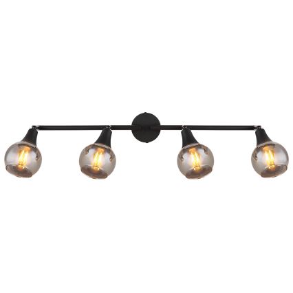 Globo - Foco 4xE14/40W/230V preto