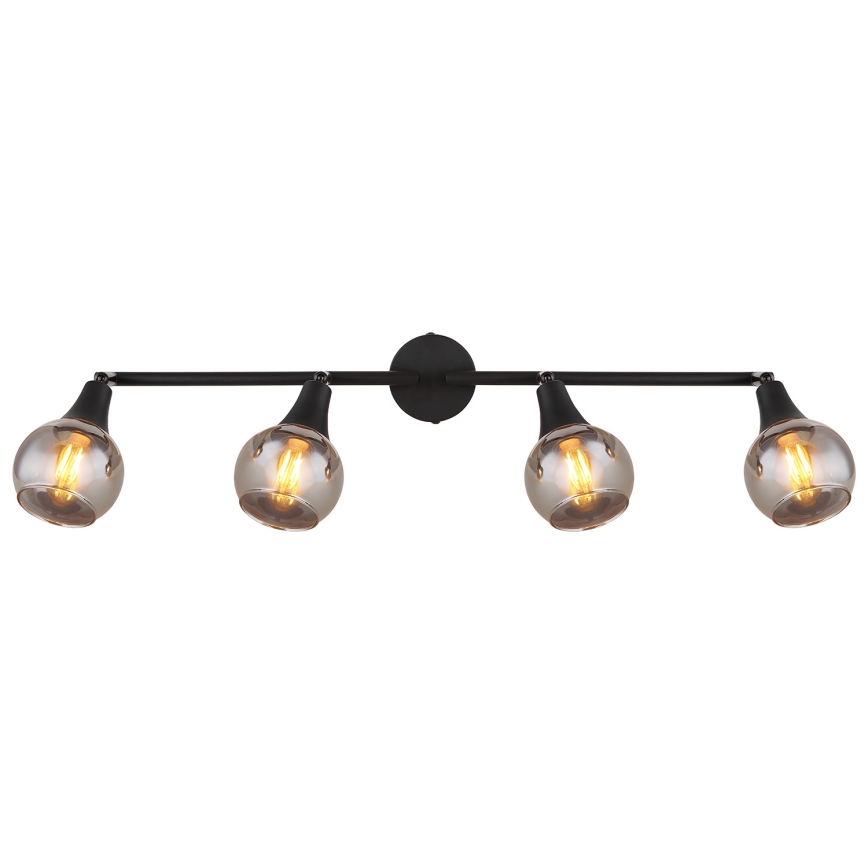 Globo - Foco 4xE14/40W/230V preto