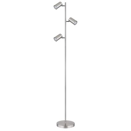 Globo - Candeeiro de chão 3xGU10/5W/230V cromado mate