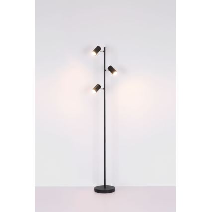 Globo - Candeeiro de chão 3xGU10/5W/230V preto