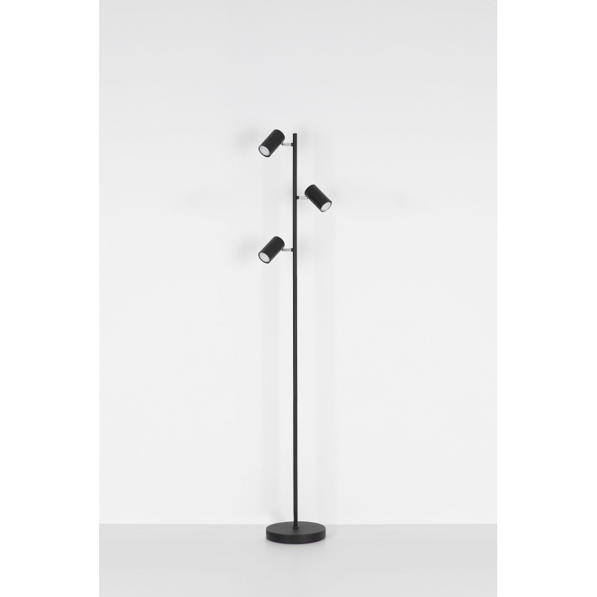 Globo - Candeeiro de chão 3xGU10/5W/230V preto