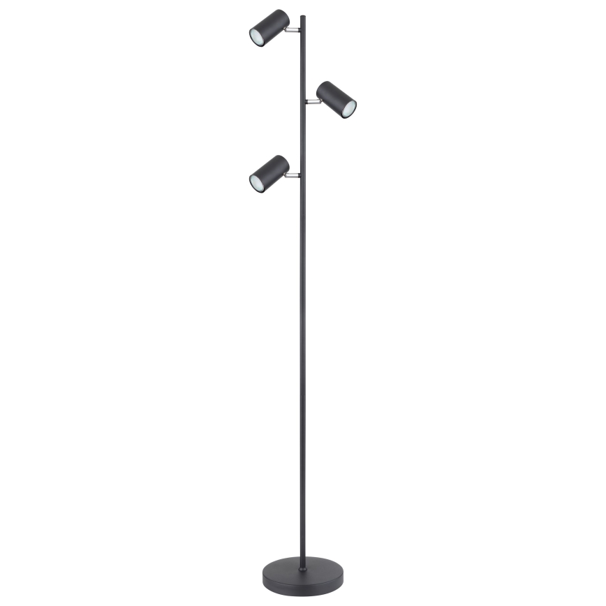 Globo - Candeeiro de chão 3xGU10/5W/230V preto