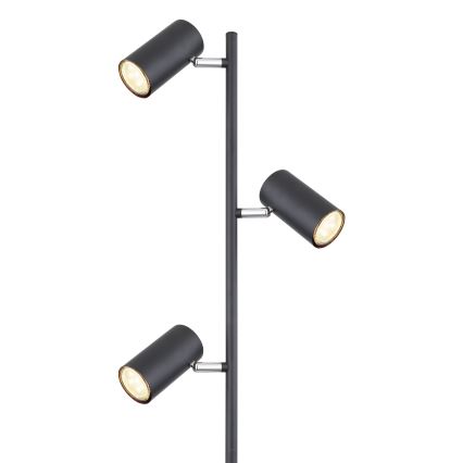 Globo - Candeeiro de chão 3xGU10/5W/230V preto