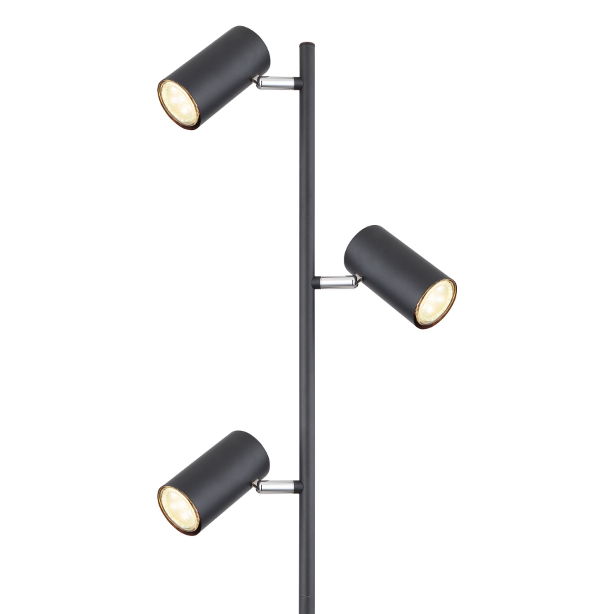 Globo - Candeeiro de chão 3xGU10/5W/230V preto