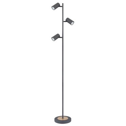 Globo - Candeeiro de chão 3xGU10/5W/230V cinzento