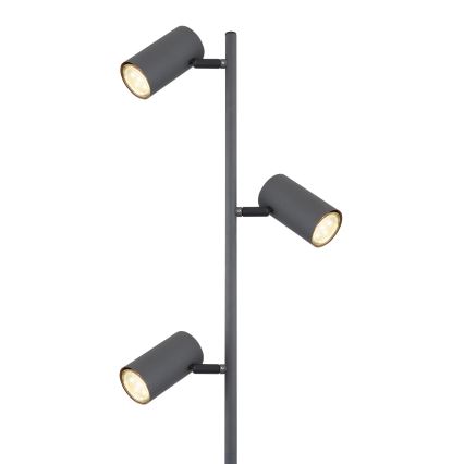 Globo - Candeeiro de chão 3xGU10/5W/230V cinzento