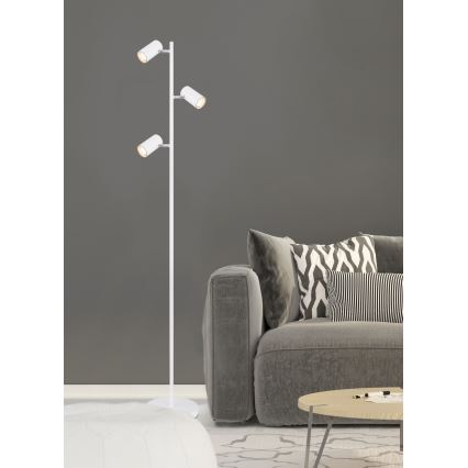 Globo - Candeeiro de chão 3xGU10/5W/230V branco