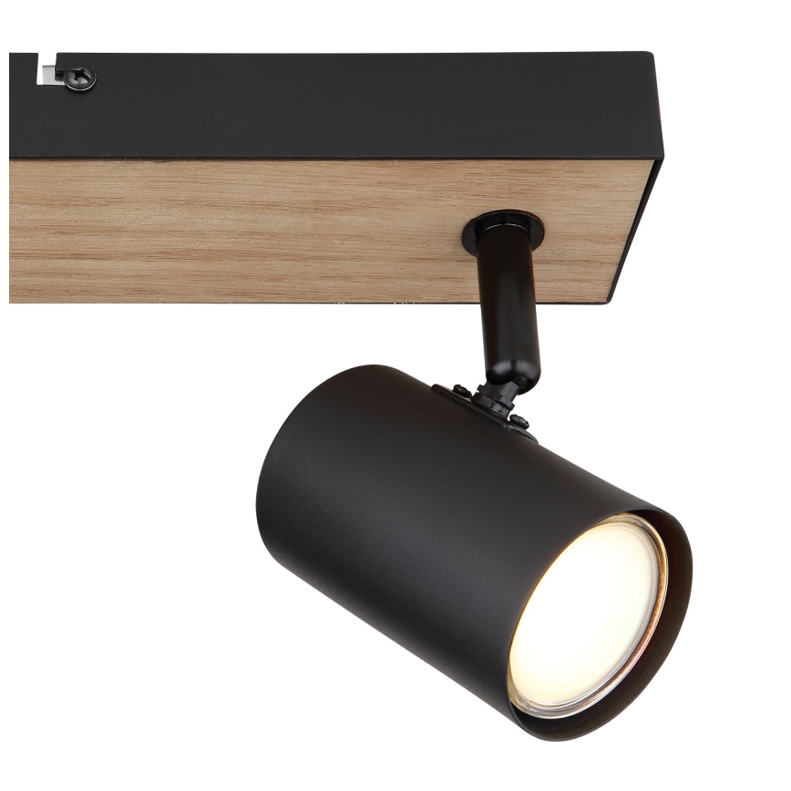 Globo - Foco 2xGU10/35W/230V preto/castanho